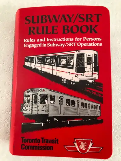 TORONTO TRANSIT COMMISSION, TTC , RULE BOOK,, View more