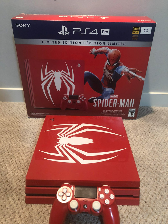 PS4 Pro 1TB Spider-Man Limited Edition Console | Sony Playstation 4 |  Calgary | Kijiji