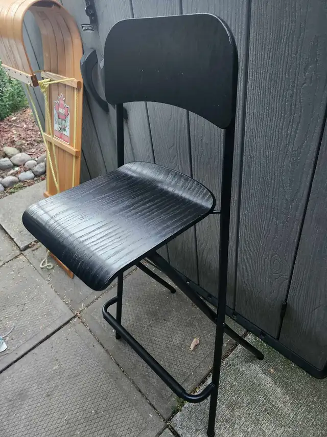 Black Folding Bar Stool in Chairs & Recliners in City of Toronto - Image 4