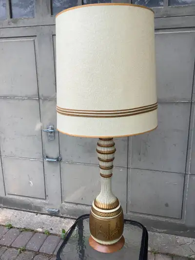 MCM Vintage Lamp with Teak Base and Horse, View more