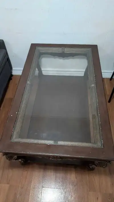 coffee table with glass, View more