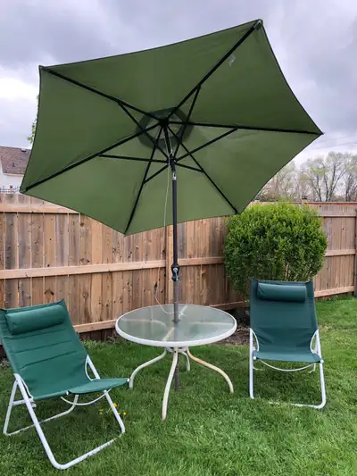 Outdoor table and chairs, View more