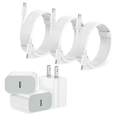 iPhone Charger Fast Charging - 3 Pack - USB-C, View more
