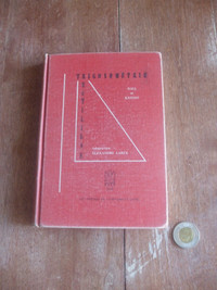 Vintage - Trigonométrie Rectiligne de Hall et Knight 1962 Fr.