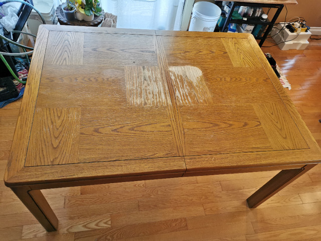 Wooden dining table (w/extensions) in Dining Tables & Sets in Mississauga / Peel Region - Image 2