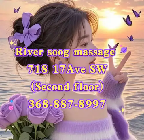 TEXT: 368-887-8997 718 17 Ave SW River soog massage (second floor) New therapist arrived Wonderful r...