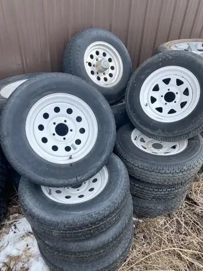 Couple of sets, of used RV rims and tires available, still lots of tread, and lots of life left. Som...