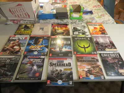 VINTAGE PC GAME STRATEGY GUIDES. 15 BOOKS IN EXCELLENT CONDITION. THESE ARE MANUALS/STRATEGY GUIDES...
