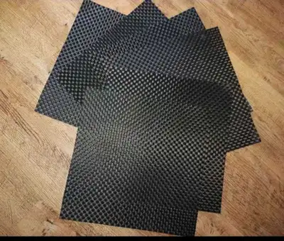 4 Black Placemats, View more