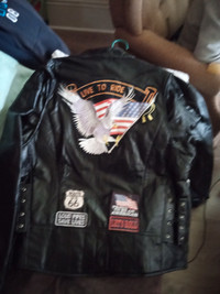 Man's large leather jacket  75