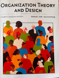 ISBN 9780176915582 ORGANIZATIONAL THEORY AND DESIGN FOURTH ED