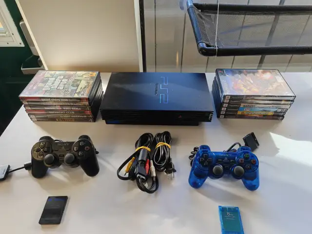 PS2 Console Bundle - Tested, 2 Controllers, 12 Games, GTA SA in Older Generation in New Glasgow - Image 3