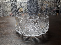 Pinwheel crystal bowl