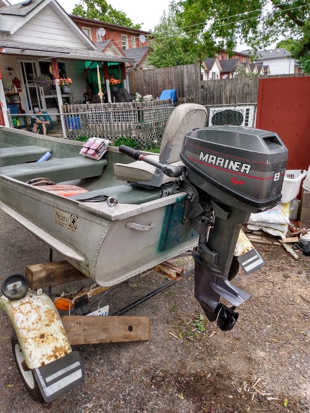 12' Boat, Motor and Trailer Powerboats & Motorboats Peterborough