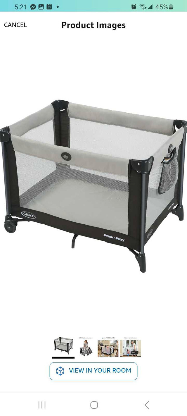 Grayco playpen with crib mattress in Playpens, Swings & Saucers in London