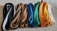Karate Belts - $5ea - Assorted Colors up to Black
