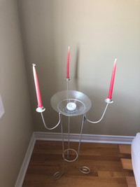 Metal floor stand for candles - candellabra stand 