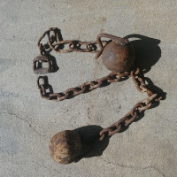horse ball and chain