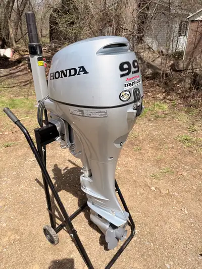 I have my 2025 honda 9.9 Long shaft (20 in) Electric start Tiller steering Power thrust 4 stoke with...