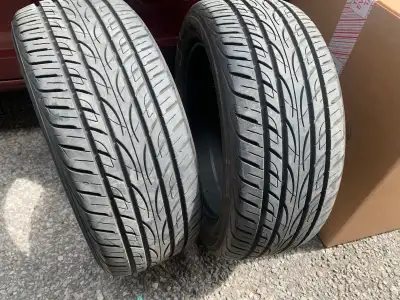 set of four used all season tires off rim up for sale. Zero damage with very good tread can go on th...