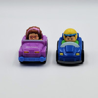 Fisher Price Little People Purple Wheelies Jeep Car And Maggie A