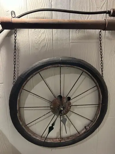 Bicycle Tire And Pump Wall Clock, View more
