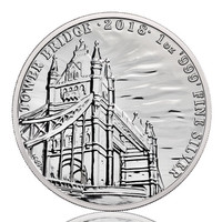 Pièce en argent/silver bullion tower bridge 2018 1 oz landmarks