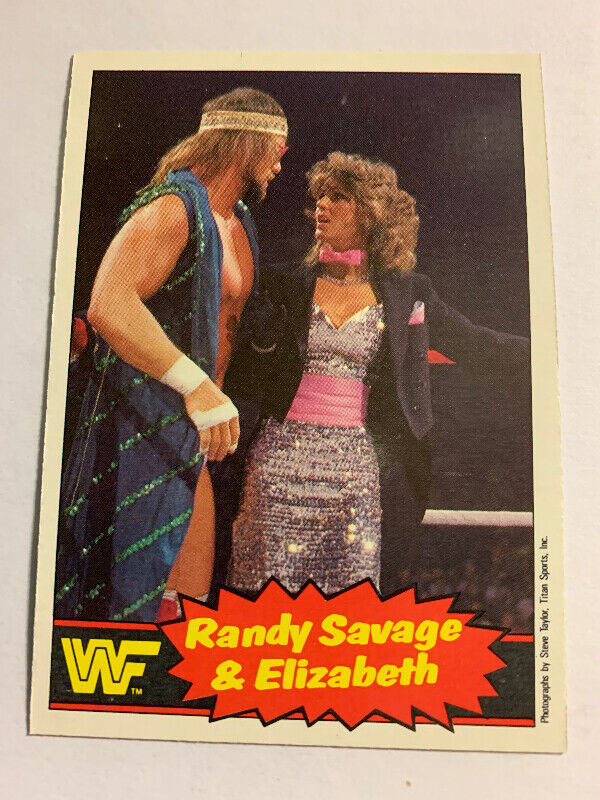 1985 Series 2 O-Pee-Chee WWF#63 Randy Macho Man Savage Elizabeth dans Art et objets de collection  à Longueuil/Rive Sud