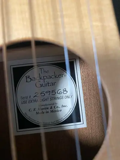 Backpacker guitar, View more