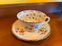 Vintage Alfred Meakin England Cup of Knowledge Cup & Saucer Set