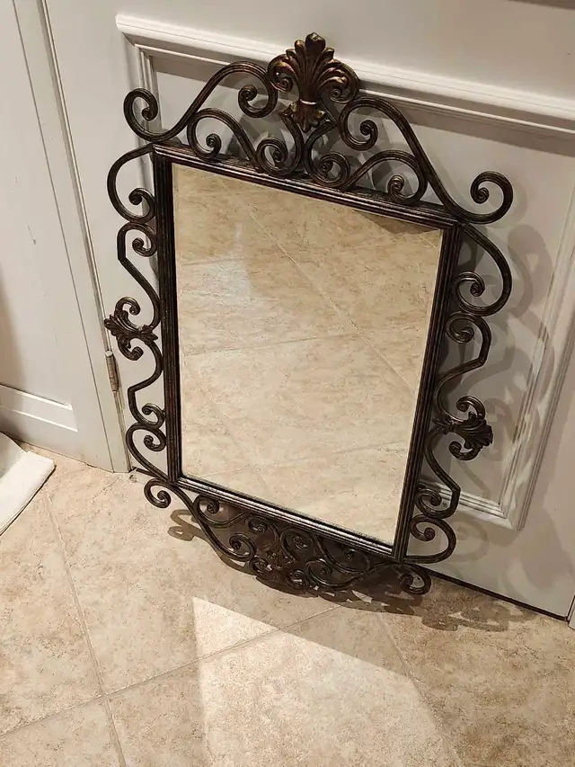 Elegant Decorative Wall Mirror – Metal Scroll Frame in Home Décor & Accents in Markham / York Region - Image 6