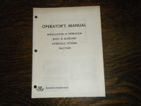 Massey Hydraulic Systems Tractors  Operations Manual