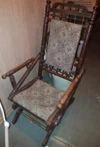 Antique Victorian Platform Rocking Chair