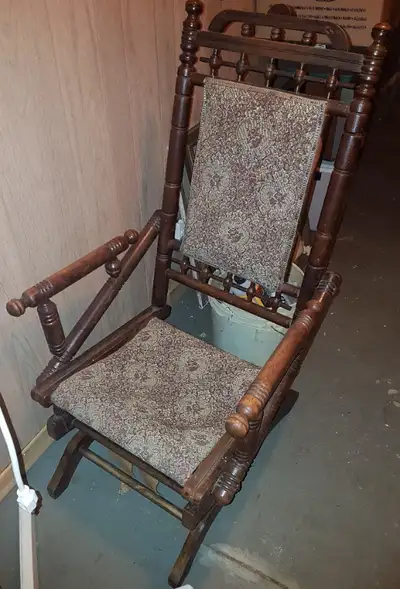 Antique Victorian Platform Rocking Chair, View more