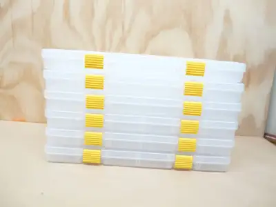 6x PLANO 3700 THIN TACKLE BOXES (NEW), View more