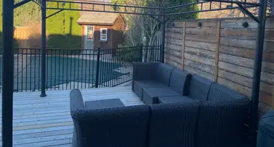 7 section patio couch with cushions, View more