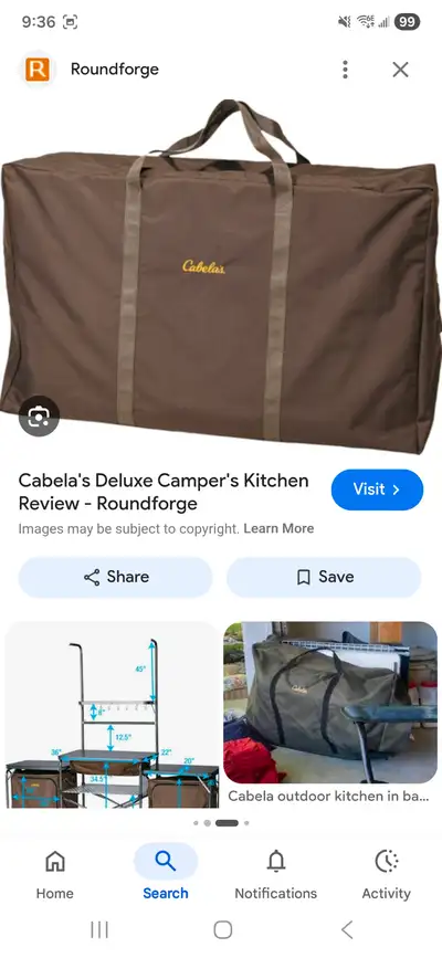 Cabelas outdoor kitchen w/sink, View more