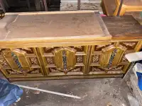 Heavy handcrafted dresser.