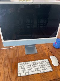 iMac 2021 Blue Like New Barely Used