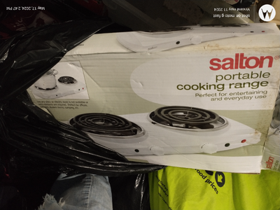 Salton portable Burning range dual burner, View more