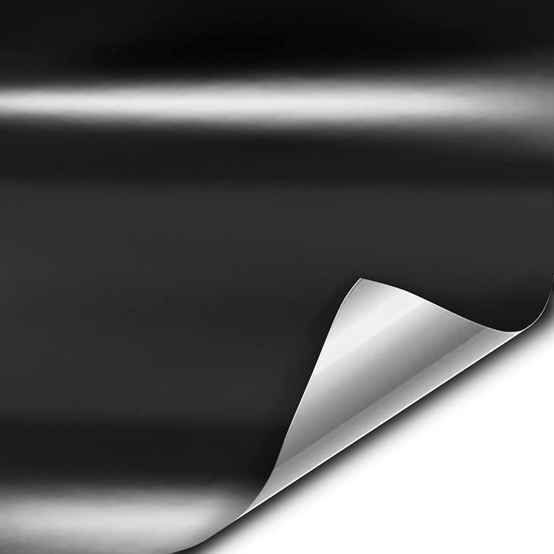 VViViD+ Satin Black Premium Adhesive Vinyl Wrap Film (15ft x 5ft Auto