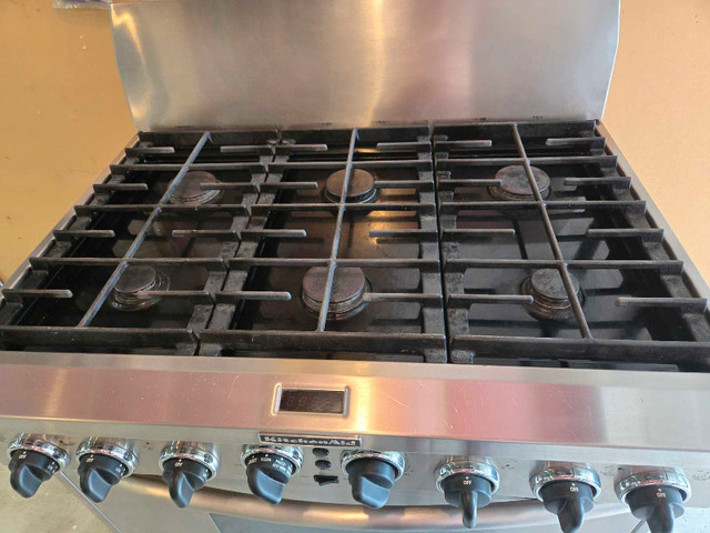 Kitchen aid 36 inch gas electric over in Stoves, Ovens & Ranges in City of Toronto - Image 3