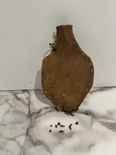 Vintage Leather Powder/Shot Flask. $15 , View more