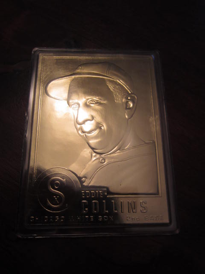 1996 DANBURY MINT 22kt GOLD EDDIE COLLINS BASEBALL CARD CHICAGO, View more