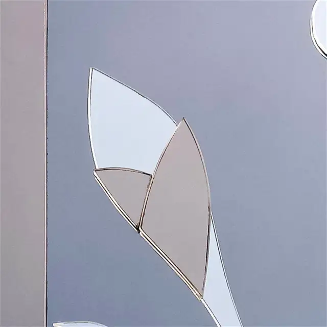 Vintage Smoked Glass Calla Lily Wall Mount Mirror by R. Parret! in Home Décor & Accents in London - Image 10