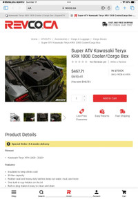 ATV storage box - cooler 