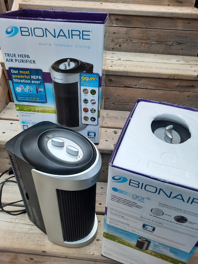 Bionaire 99.99% True Hepa Mini Tower Air Purifier with Allergy P in Health & Special Needs in Saskatoon