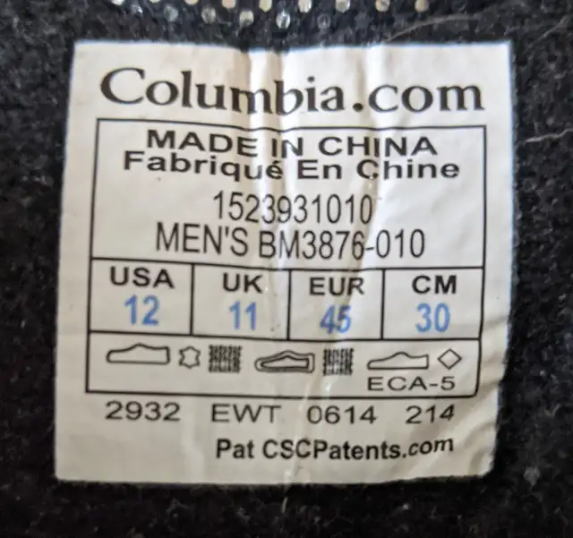 Columbia Men's Winter Boots in Men's Shoes in Markham / York Region - Image 3