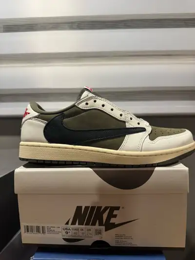 jordan 1 low travis scott olive medium, View more