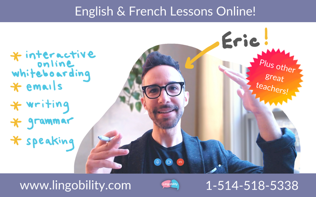 Cours d’anglais en ligne | English Lessons | Starting at 25 $